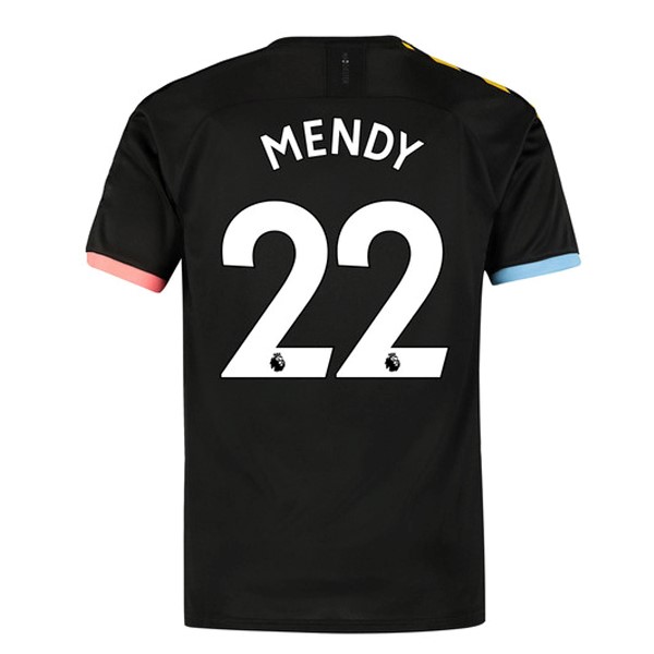 Trikot Manchester City NO.22 Mendy Auswarts 2019-20 Schwarz Fussballtrikots Günstig